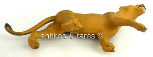 altes Lineol Tier: Raubkatze anschleichend (linol112)