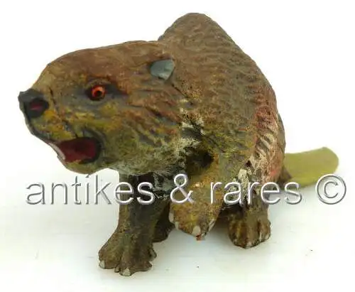 altes Lineol Tier Fischotter wohl 30er Jahre linol095