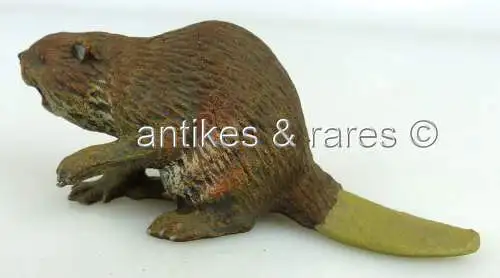 altes Lineol Tier Fischotter wohl 30er Jahre linol095