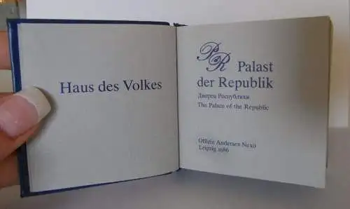 Minibuch: Palast der Republik Offizin Anderson Nexö Leipzig 1986 bu0003