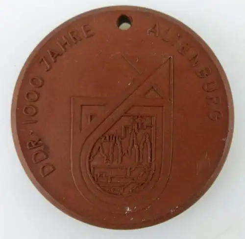 Meissen Medaille: DDR 1000 Jahre Altenburg 976-1976