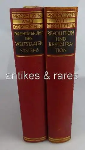 2 Bücher: Propyläen Weltgeschichte, Revolution & Restauration, Die Entstehung de