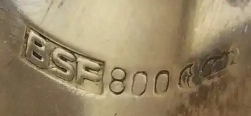 alte Zuckerzange in 800 (Ag) Silber, Bremer Silberwarenfabrik