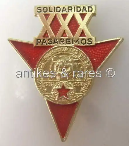 DDR Jubiläumsabzeichen, 30. Jahrestag Solidaridad Pasaremos