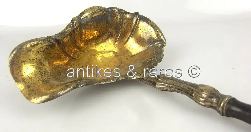 Alte Suppenkelle Kelle Suppenschöpfer Schöpkelle Silber geprüft norb499 1