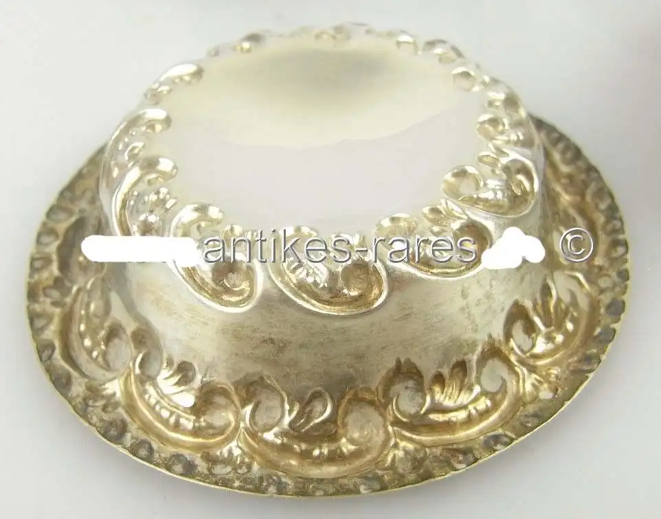 4 Salzieren / Gewürznäpfe in 925 (Ag) Silber, William Devenport, K=1909 2