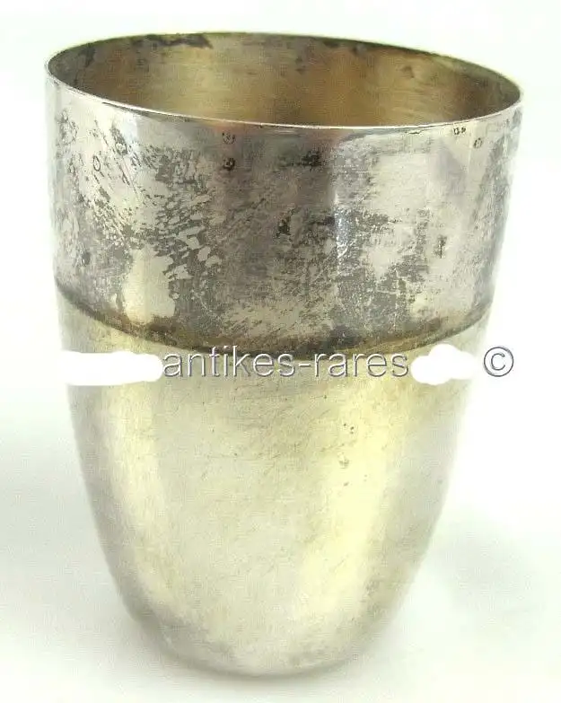 alter Wodka-Schnapsbecher in 800 (Ag) Silber, Wilkens, Jahreszahl 1986 0
