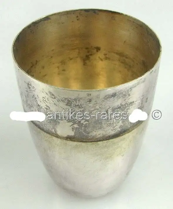 alter Wodka-Schnapsbecher in 800 (Ag) Silber, Wilkens, Jahreszahl 1986 1