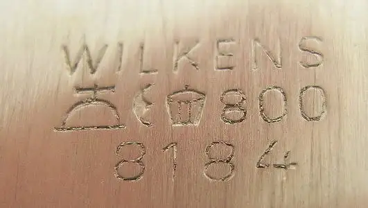 alter Wodka-Schnapsbecher in 800 (Ag) Silber, Wilkens, Jahreszahl 1986 4
