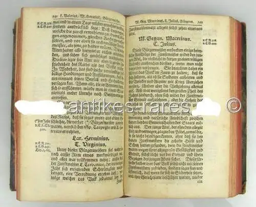 Rollins römische Historie 2.Teil Erbauung der Stadt Rom, 1757 SELTEN