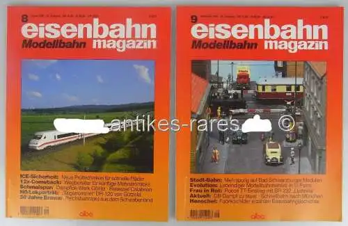 Konvolut 11 Zeitschriften: Eisenbahn Modellbahn Magazin 36. Jahrgang 1998