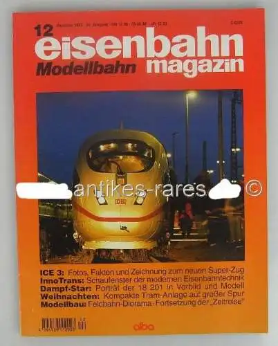 Konvolut 11 Zeitschriften: Eisenbahn Modellbahn Magazin 36. Jahrgang 1998