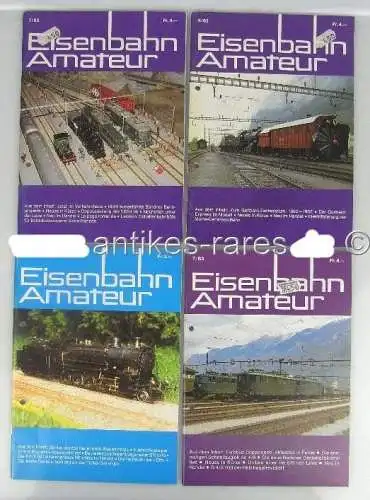 Konvolut 11 Zeitschriften: Eisenbahn Amateur