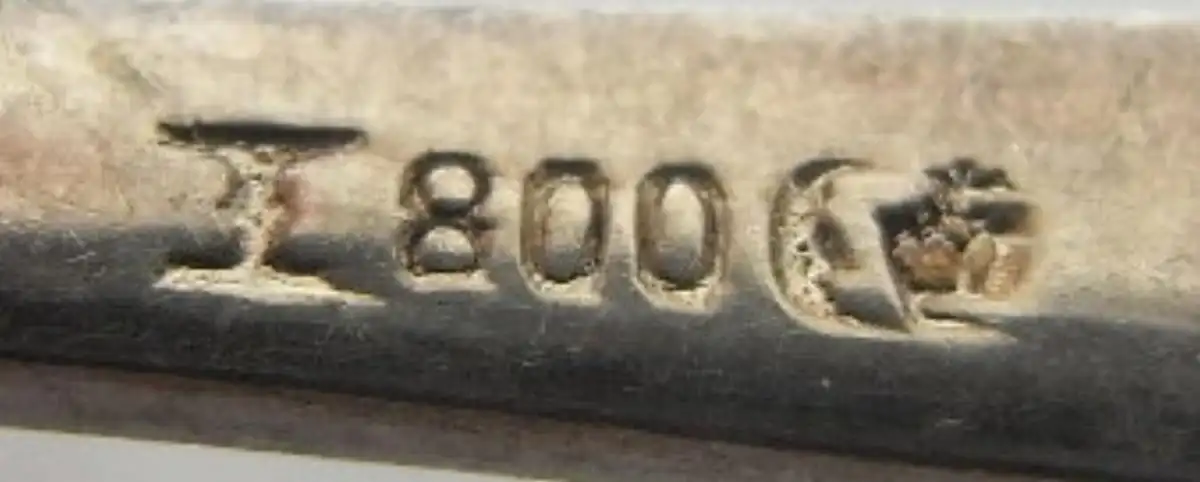 6 wunderschöne alte Teelöffel, Koch & Bergfeld Bremen, Friesen Muster 4