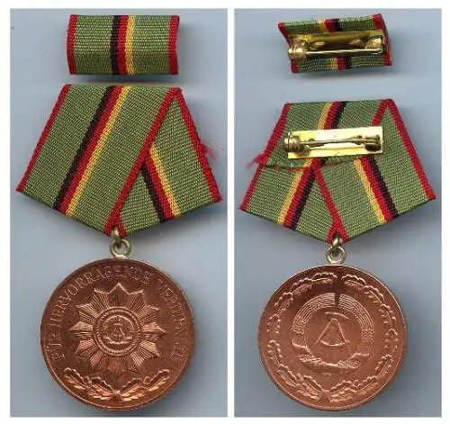 DDR Verdienstmedaille der Organe des MdI mit Urkunde or0285