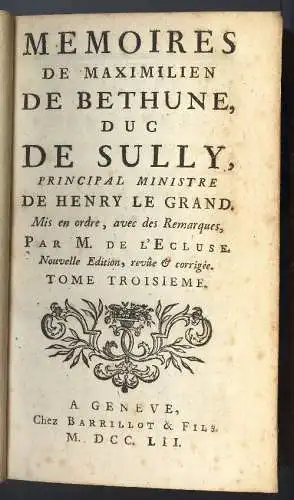 Bibliotheca Commercii 1752 Verlag Chez Barrillot & Fils