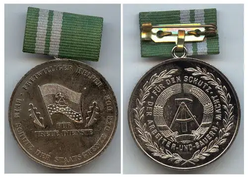 DDR Medaille treue Dienste Helfer beim Schutz der Grenze