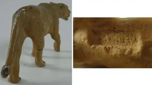 Alte Lineol Masse Löwin