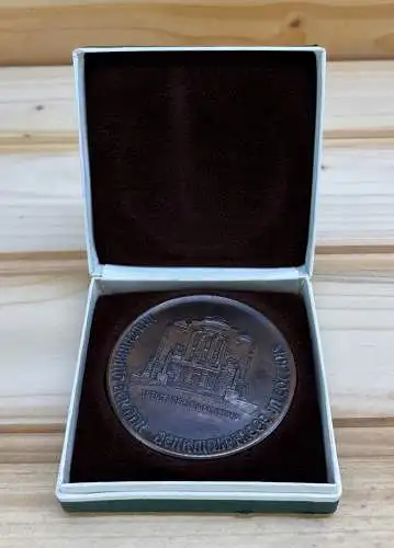 Original alte DDR Medaille Kulturbund der DDR Denkmalpflege in Cottbus y0134