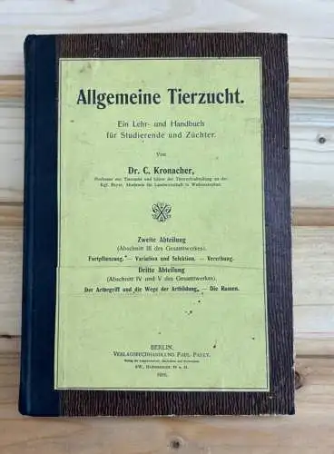 Buch Allgemeine Tierzucht Lehr- und Handbuch für Studierende und Züchter y0150
