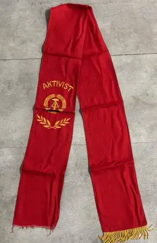 Original alte DDR Fahnenschleife Aktivist 155cm y0155