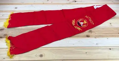 Original alte DDR Fahnenschleife Aktivist Siebenjahrplan 170cm y0157