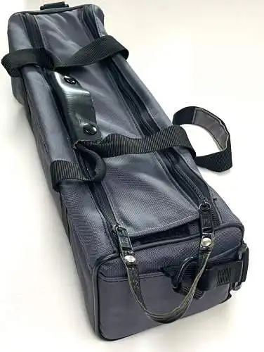 Gebraucht Zielfernrohrtasche grau blau schwarz 40x14x14 V500