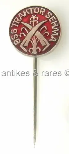 DDR Fußball Anstecknadel BSG Traktor Sehma
