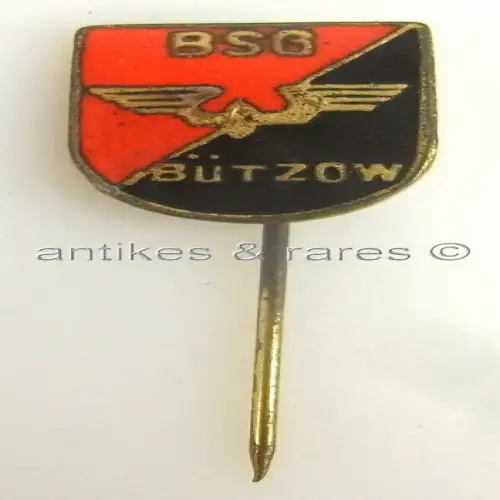 DDR Fußball Anstecknadel: BSG Bützow