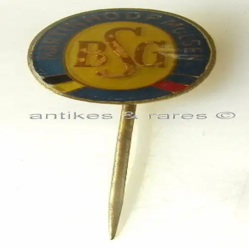 DDR Fußball Anstecknadel: BSG Martinhoop Mülsen