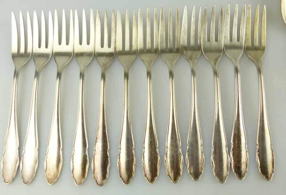 e11351 versilbertes WMF Besteck 65 Teile 90er Silberauflage verschiedene Größen 2