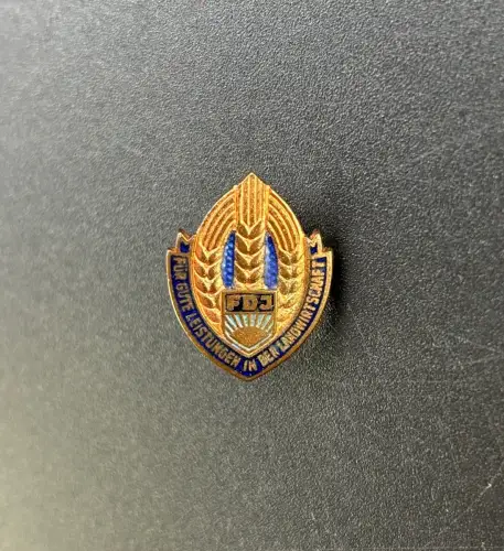 Abzeichen für gute Leistungen in der Landwirtschaft 114c Bronze y0026