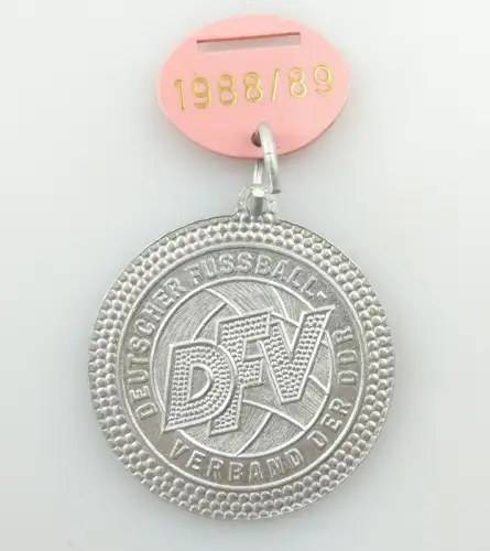 e9650 DDR Medaille 1988 Deutscher Fußball Verband DFV Kreismeister Bezirk Halle