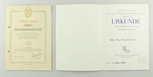 e12349 2 Urkunden Sportabzeichen und vorbildliche Arbeit der Konfliktkommission