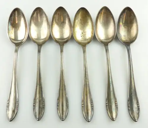 e11361 6 versilberte Menülöffel von BSF 90er Auflage sehr dekorativ