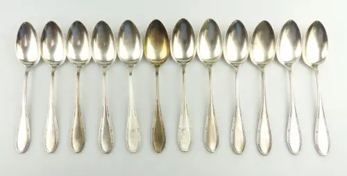  e11773 12 versilberte Esslöffel 90 in Auflage 