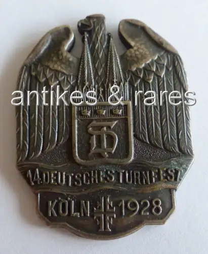 Abzeichen 14. Deutsches Turnfest Köln 1928 SELTEN