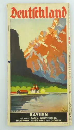 #e8540 Alter Kartenführer wohl 30er Jahre Deutschland Bayern