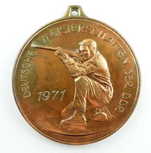 e9353 GST Medaille Deutsche Meisterschaften der DDR 1971 Schützenverband 