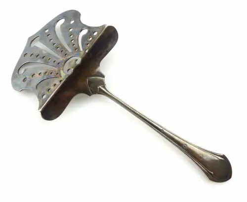 #e7341 Alter Sppargelheber Jugendstil "Art Krupp" Berndorf patent versilbert 