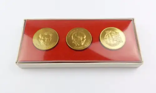 #e7336 3 Medaillen: Baron,Pieck Zentralvorstand deutsch-sowjetische Freundschaft