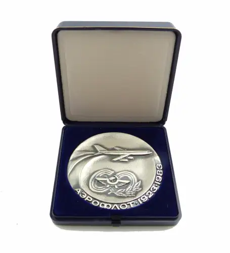 #e8170 Russische Medaille 60 Jahre Aeroflot 1923-1983 