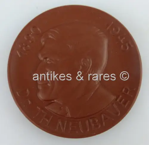 Meissen Medaille: Dr. Th. Neubauer 1890-1945, Akademie der pädagogischen Wissens