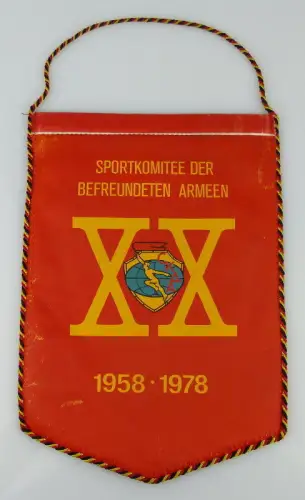 Wimpel ASV Vorwärts 20 Jahre Sportkomitee der befreundeten Armeen Orden2154