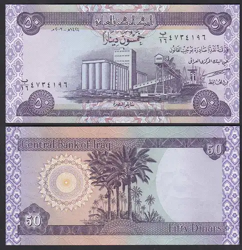 Irak - Iraq 50 Dinar Banknote 2003 Pick 90 UNC (1)    (27690