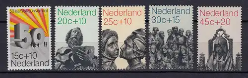 Niederlande - Netherland  Mi. 958-962 postfrisch ** Sommermarken  1971 (80080