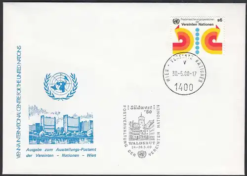 UNO WIEN VIENNA 1980 Waldshut Exhibition Cover 30.5 1980   (87128