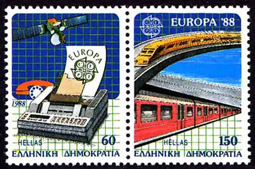 Griechenland Greece Mi.Nr.1685/86 ** 1988 Europa CEPT  (8170
