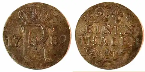 Brandenburg-Preußen 1/24 Taler 1783 A Friedr. II. (195