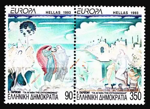 Griechenland Greece MiNr.1829/30 ** 1993 Europa Kunst  (8204